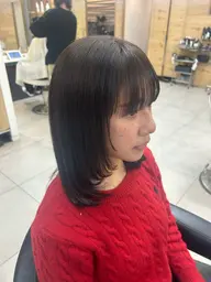 髪質改善カラー🕊️🩵カット＋髪質改善カラー＋トリートメント