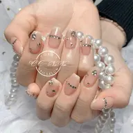 【初回オフ無料★ケア込み】✨ ワンカラー➕ストーン貼り放題✨(50個まで)✨ジェル色チェンジ可能✨持込画像OK時間内放題