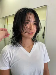 大人気👑[垢抜ける🌿‬ニュアンスパーマ]＋カット＋ツヤツヤオージュア4stepトリートメント