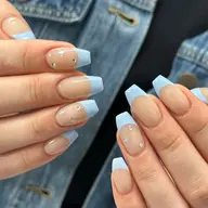 【オフ、ケア込み】フレンチネイル🖤（ベースクリア）