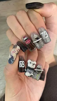 ハンドネイル:スカルプ長さだし10本➕ワンカラー✨(パーツ等は追加料金です)(付け替えオフ無料)