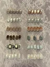 【ジェルオフなし】12日まで限定30%割引‼️華やかなデザインがしたい方へ🤍定額デザインプラスコース¥7,700