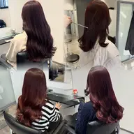 ツヤツヤ暖色カラー+トリートメント