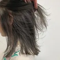 透明感カラー+3stepシルクトリートメント※赤みや黄みが出てしまう方はぜひご相談ください!#ワンカラー