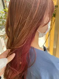 カット+髪質改善カラーエステ+トリートメント+イヤリングカラー
