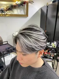 ✨大人気メンズバレイヤージュ😁根元が伸びても気にならない外国人風カラー🤩