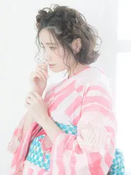 浴衣着付➕可愛いヘアセット