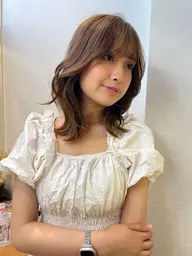 《🩵ミニモ学割で透明感カラーするならこれ！💙》カット+ブリーチなしダブルカラー+質感再生4stepトリートメント🖤