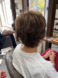 白髪ぼかし（ハイライト）フルヘッド＋オンカラーSB込み