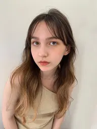 🌼前髪カット&透明感カラー&トリートメント🌼&マイクロバブルmarbb付き(marbb初回のみ)