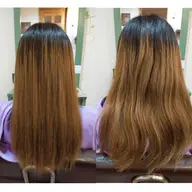 カットなし【美髪縮毛矯正】プレミアムストレート＋髪質改善キュアトリートメント