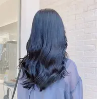 【ブリーチなして叶える透明感💎】ブルーブラック🔹