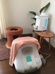 よもぎ蒸し＋33種類のハーブ＋水素水＋フットスチーマー　　オイル20分