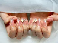 オフ無料🧡❤️チークネイル　+  マグネットフレンチ