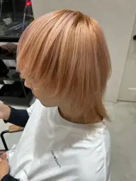 ブリーチ込ダブルカラー🤍