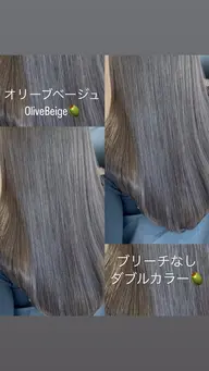 🫒🫒7.8月限定髪質改善カット&ブリーチなしダブルカラー🫒🫒+mbシャンプー&TR