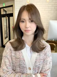 似合わせカット+透明感カラー+髪質改善TOKIOトリートメント