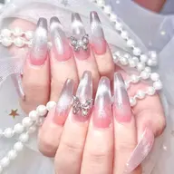 大人気チップ長さだし+マグネットフレンチ/ハ一トマグネット♡/ビ一玉マグネット8980