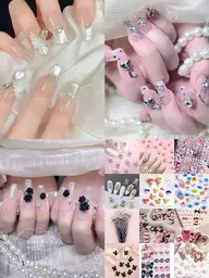 💅No.1🏆🩵マグネット/フラッシュ/ワンカラー+✨10本ストーンハーツつけ放題 /💅やり放題￥７,280