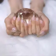 ラメグラデーション(オフ、長さだし10本込み)💙