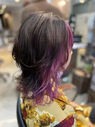 ❤️‍🔥大人気❤️‍🔥インナーカラー＋透明感カラー＋ブロー