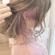 【まだまだ人気イヤリングカラー🌟】ブリーチ＋イヤリングカラー(表面のカラーなし)