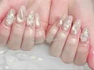 Jrネイリスト(オフなし）【ミディアム】長さだしシンプル定額現品ネイルチップ長さ出し