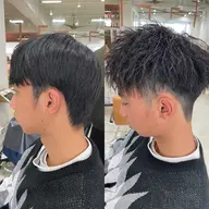 【期間限定】【シスキュア(クリーム)パーマ】【メンズ🧑🏽‍🦱】【ツイスト⛑】パーマモデル‪