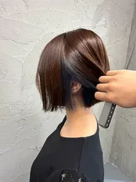 【オリジナルデザイン】カット+ポイントブリーチ+髪質改善カラー