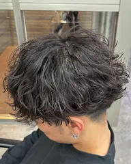 【🇰🇷ゆるい大きいカール🇰🇷】メンズカット+シャドウパーマ