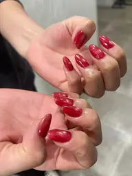 【初めての方におすすめ✨】ハンドネイル:ワンカラー/ラメグラ(付け替えオフ無料)