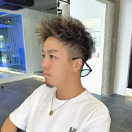 💇🏻♂️メンズカット+金メッシュ+🌀ツイストパーマ+1stepTR