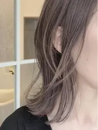 前髪カット+フルカラー+トリートメント