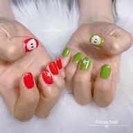 (ハンド)ワンカラーシンプルアート4本🎀✨