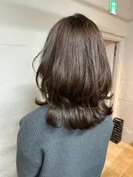 🎀【♡ご新規様限定】🎀似合わせカット＋艶フルカラー＋オージュア4ステップトリートメント11000円