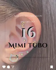 【SNSで話題の耳つぼジュエリー１6粒】　平日￥4980土日祝￥5500　ネイル＆アイを同日施術で500円OFF