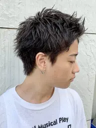 【🌺平日メンズ限定🌺】メンズカット(シャンプーなし)+ブロー(マッシュ/センターパート/ウルフ/就活)