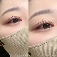 【当店おすすめ!お目元に馴染む◎】オフ無料*ブラウンカラーワンホン(網紅)マツエク🤍120本🦨アイシャンプー込