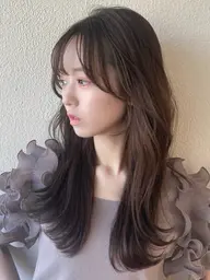 『リピーター』顔まわり・前髪カット✂️＋透明感カラー🩵🩷+AFLOATトリートメント🧴🫧