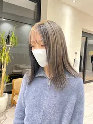 🌿ハイライト+透明感カラー+前処理トリートメント🌿