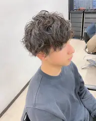 【メンズ】カット+デザインパーマ+眉カット+トリートメント　9350→7660