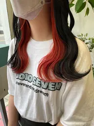 🍯インナーだけ染めたい方🍯インナーブリーチ＋インナーカラー＋高濃度トリートメント