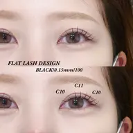 【オフ無料】フラットラッシュ100本 / カラーに変更OK★￥5000＋指名料¥300