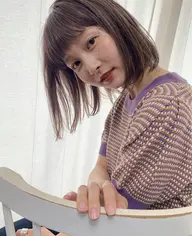 (2回目以降の方)✂️カット+透明感カラー+ミルボントリートメント＋コテ仕上げ(学生¥11120)