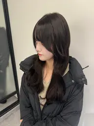 【💕大人気💕】馴染ませカット＋プラチナ⚜️プルエクステ60本​〜​＋ダメージレスカラー