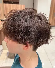 【平日】【メンズ限定】カット✂️+シャドウパーマ🌀　朝のセットを格段に楽にします！！✊🏻