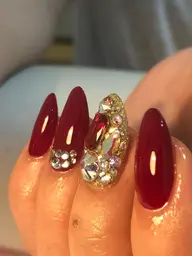 ケアー無料、ブリンブリンネイル2本、ジェルネイル