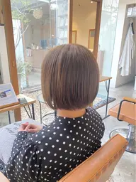 🌟おすすめ🌟【ブリーチなしダブルカラー+TR🩵】¥14850ブリーチしないのでダメージ少なく透明感あるカラーに🩵