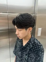 カット＋フェザーパーマ🪶再現性の高いメンズパーマ！