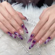 【初回オフ無料★ケア込】10本アクリルスカルプ長さだし🧸ゴージャスプラチナ10本やり放題アートし放題✨時間内デザイン